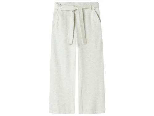 Name It light grey melange wide bukser